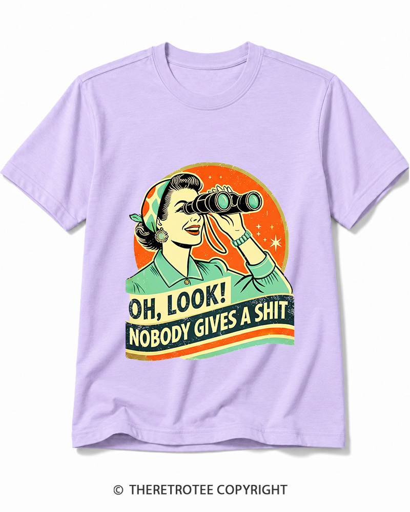TheRetroTee Oh,Look! Nobody Gives A 1950s Cotton T-Shirt