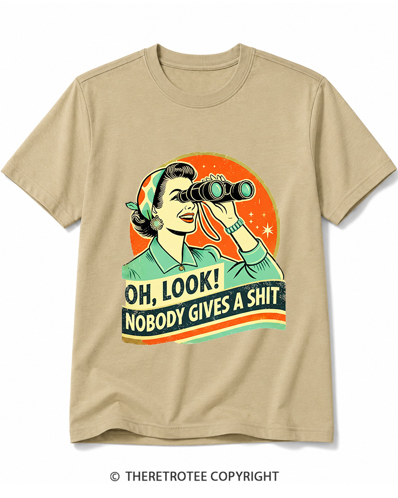 TheRetroTee Oh,Look! Nobody Gives A 1950s Cotton T-Shirt