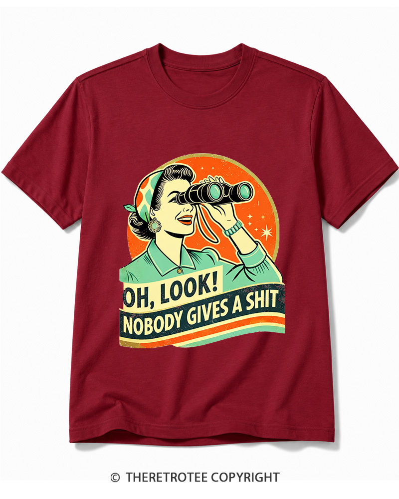 TheRetroTee Oh,Look! Nobody Gives A 1950s Cotton T-Shirt