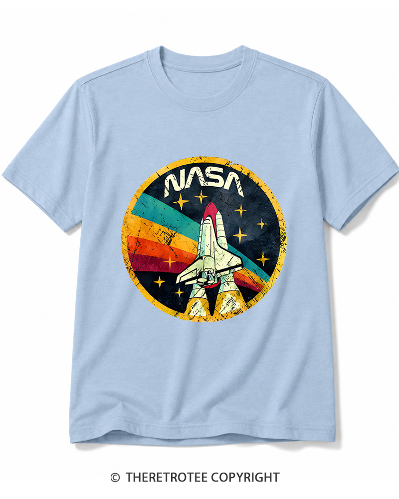 TheRetroTee Orbital Launch Program 1970s Cotton T-Shirt