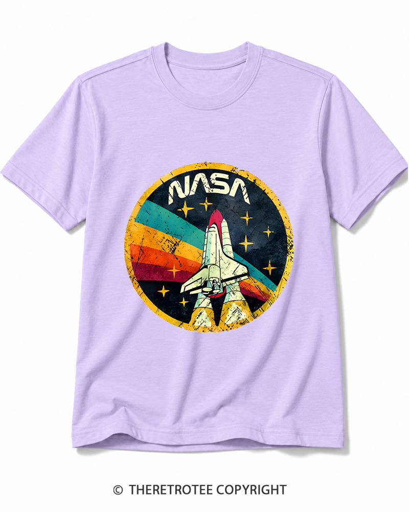 TheRetroTee Orbital Launch Program 1970s Cotton T-Shirt