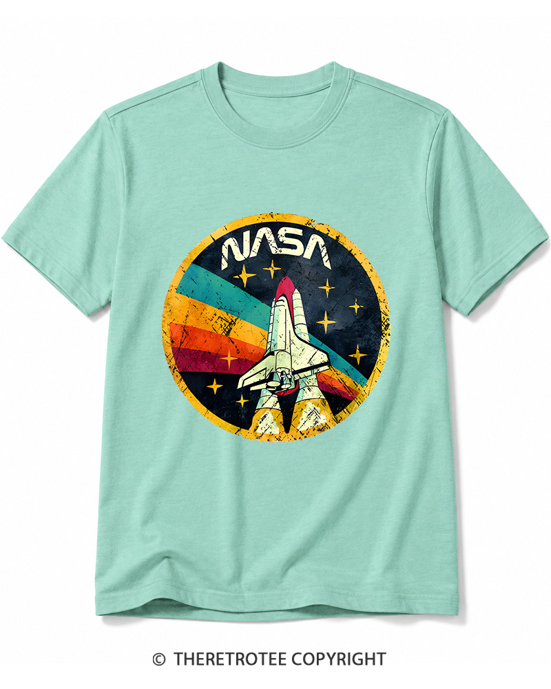 TheRetroTee Orbital Launch Program 1970s Cotton T-Shirt
