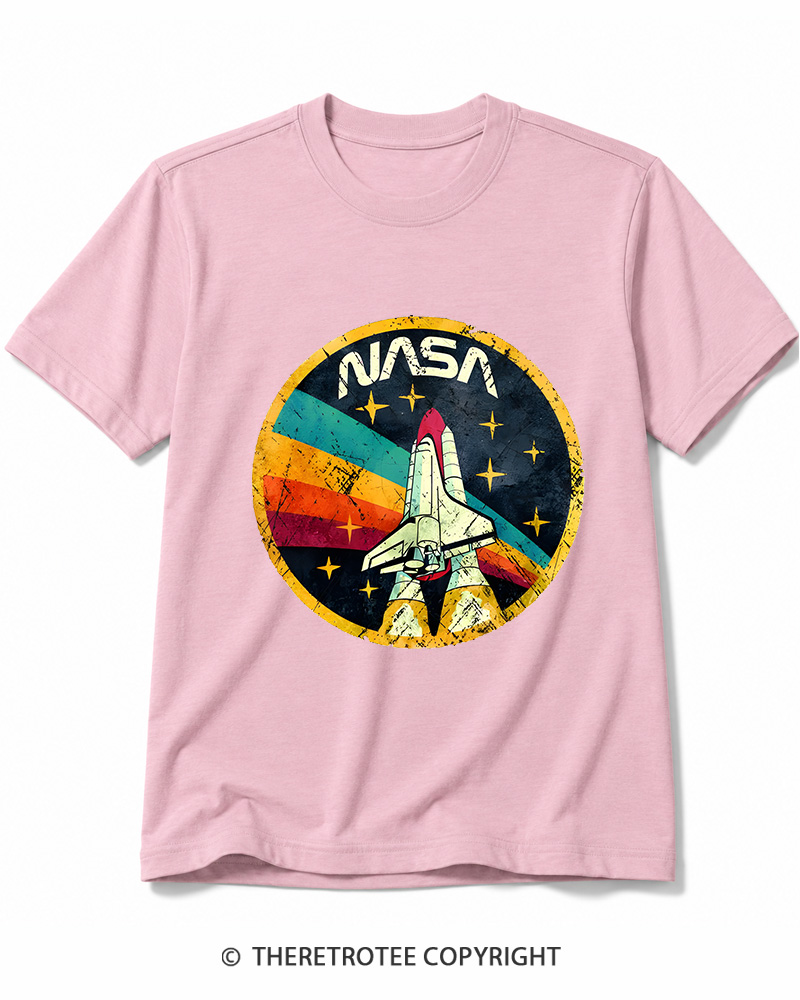 TheRetroTee Orbital Launch Program 1970s Cotton T-Shirt