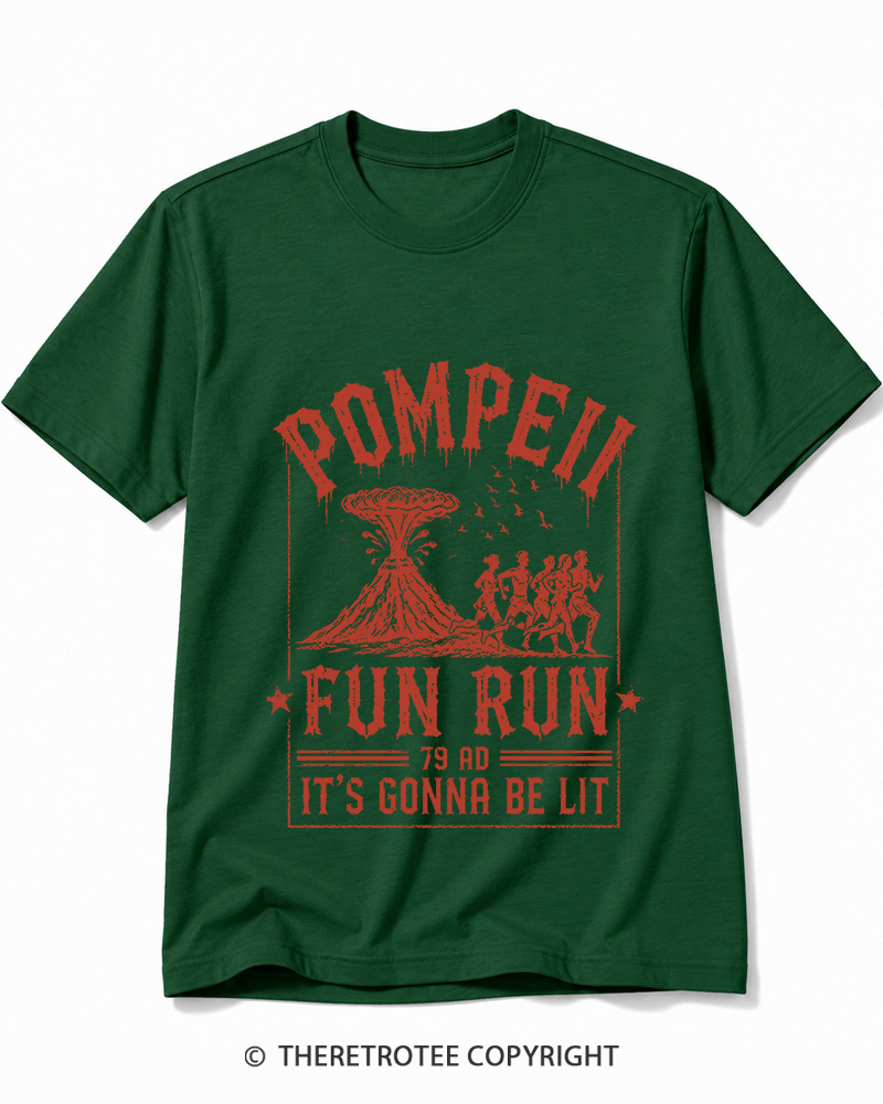 TheRetroTee Pompeii Fun Run 1660s Cotton T-Shirt