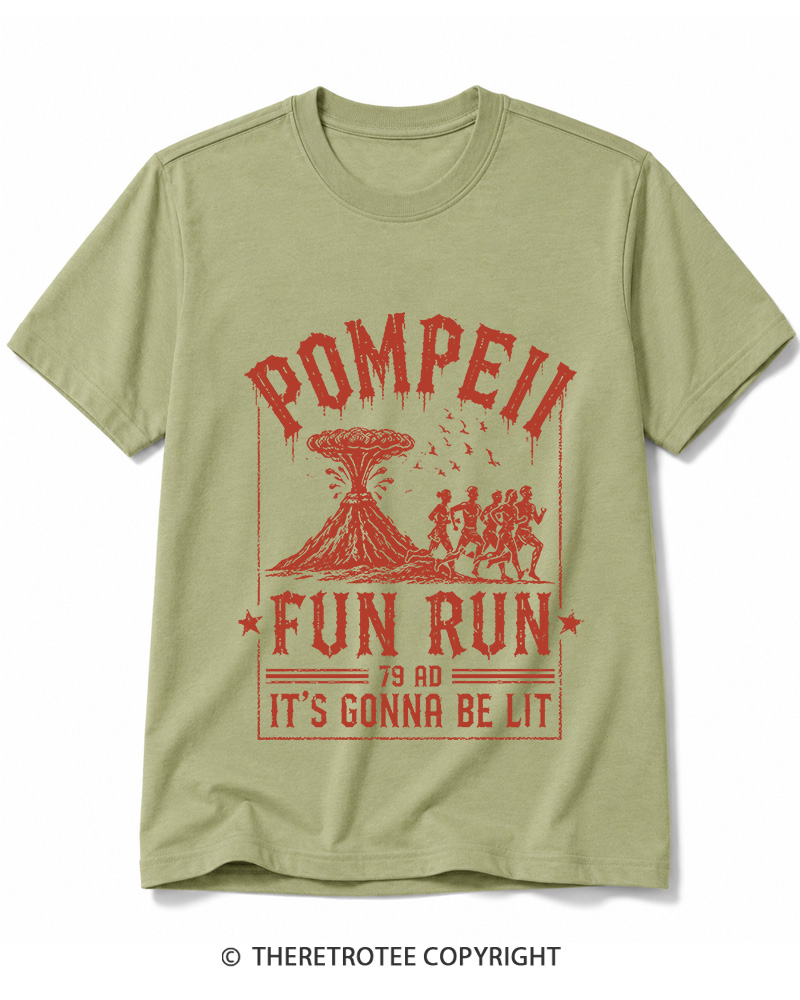 TheRetroTee Pompeii Fun Run 1660s Cotton T-Shirt