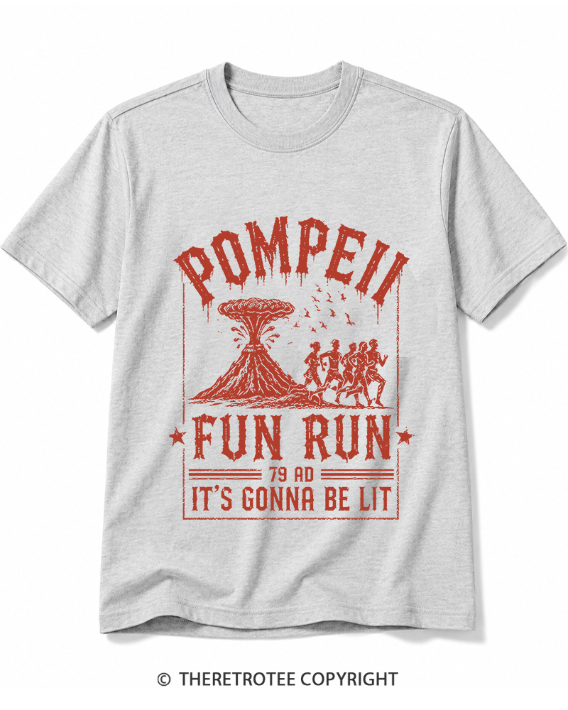 TheRetroTee Pompeii Fun Run 1660s Cotton T-Shirt