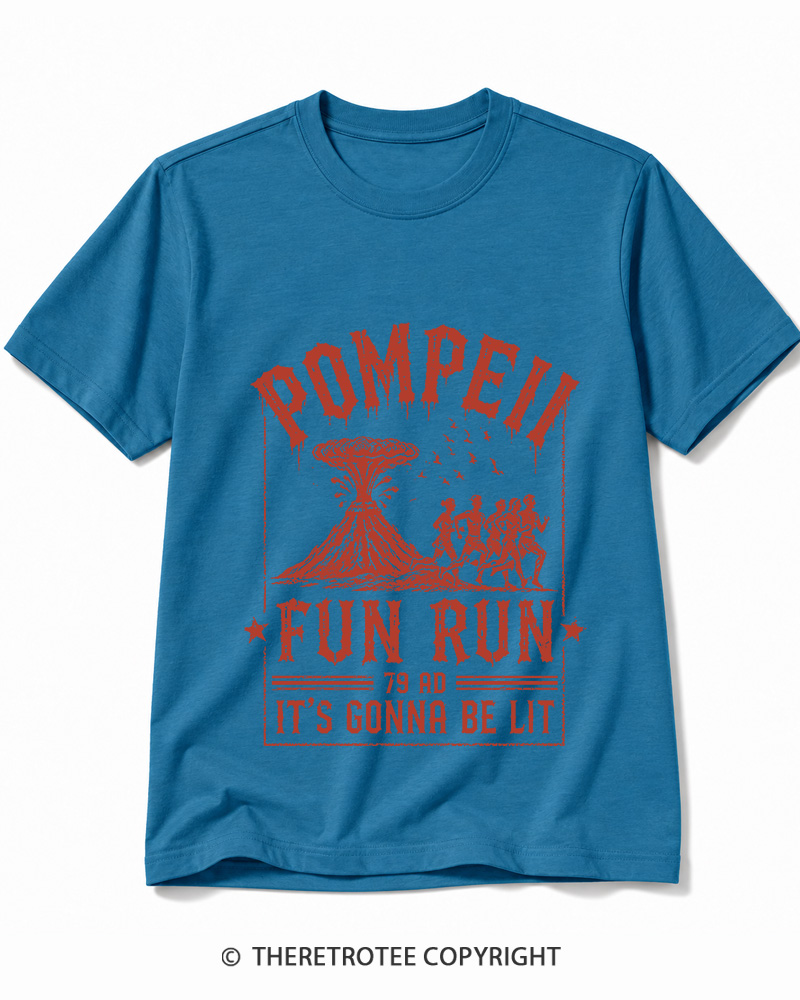 TheRetroTee Pompeii Fun Run 1660s Cotton T-Shirt