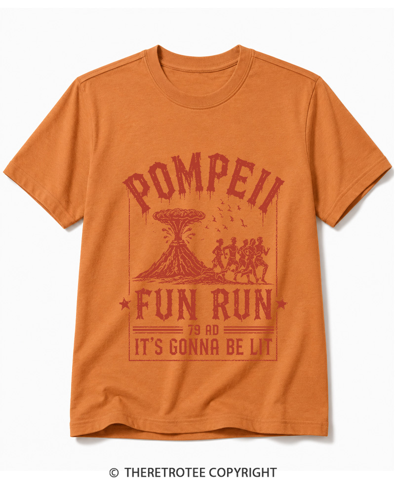 TheRetroTee Pompeii Fun Run 1660s Cotton T-Shirt