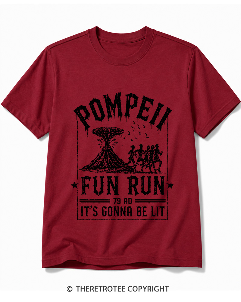 TheRetroTee Pompeii Fun Run 1660s Cotton T-Shirt