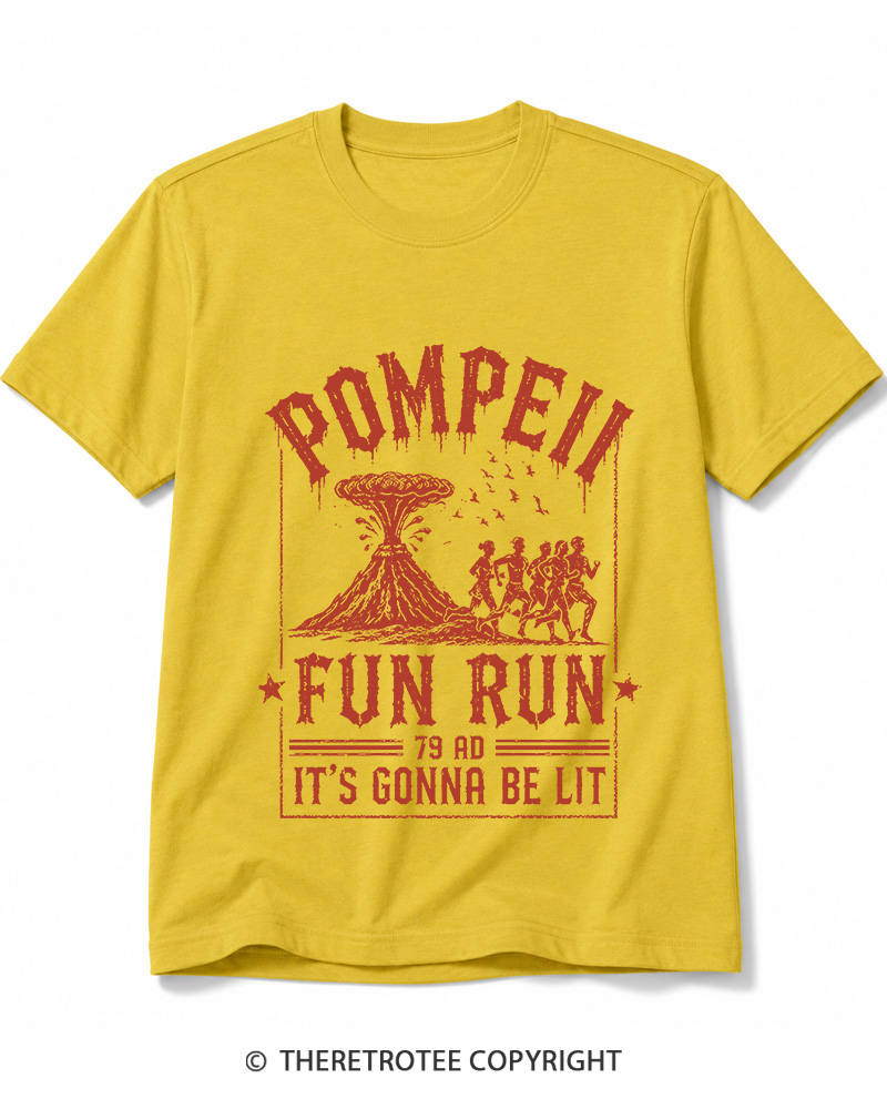 TheRetroTee Pompeii Fun Run 1660s Cotton T-Shirt