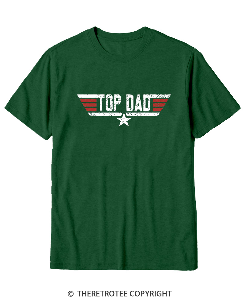 TheRetroTee Top Dad 1980s Cotton T-Shirt