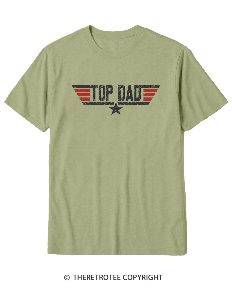 TheRetroTee Top Dad 1980s Cotton T-Shirt