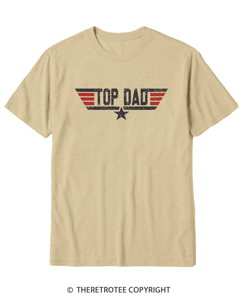 TheRetroTee Top Dad 1980s Cotton T-Shirt