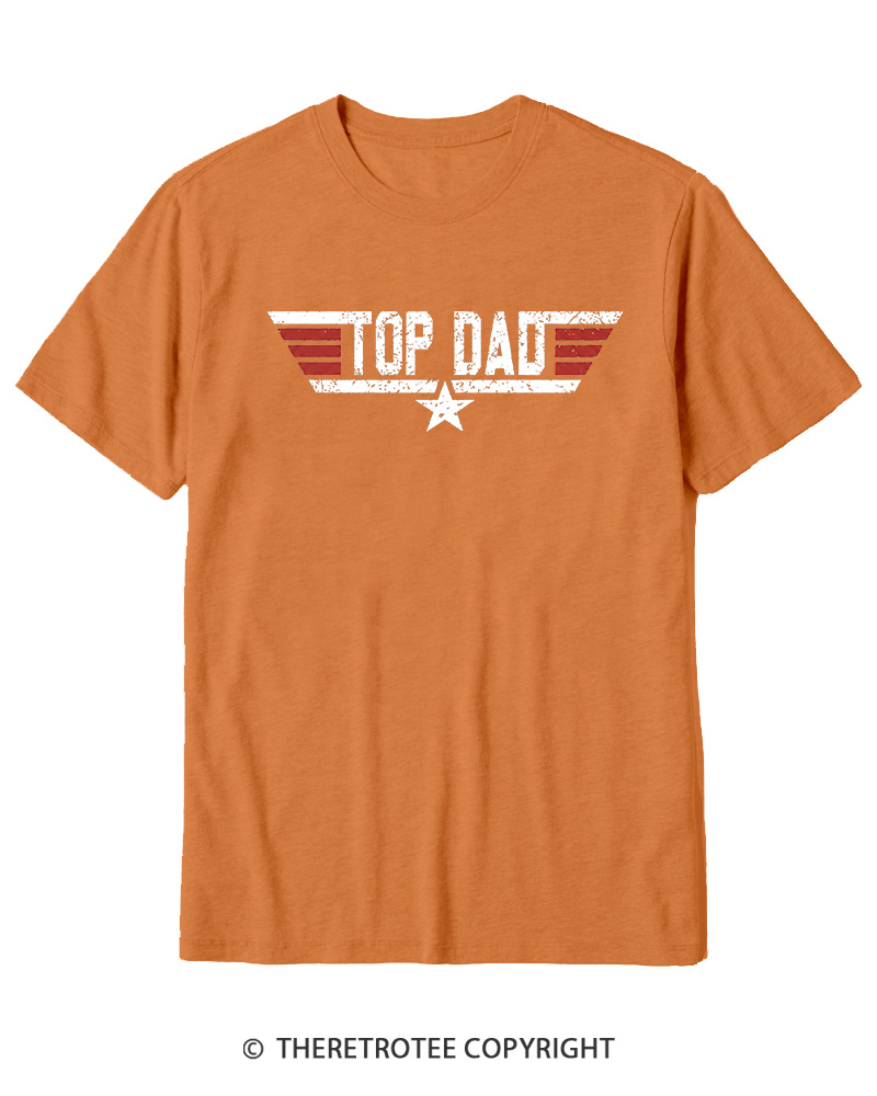 TheRetroTee Top Dad 1980s Cotton T-Shirt