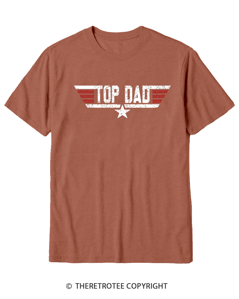 TheRetroTee Top Dad 1980s Cotton T-Shirt