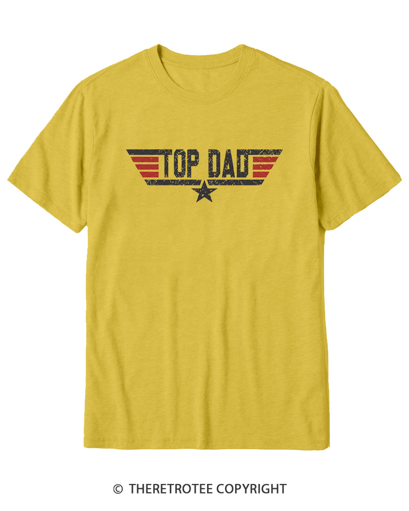 TheRetroTee Top Dad 1980s Cotton T-Shirt