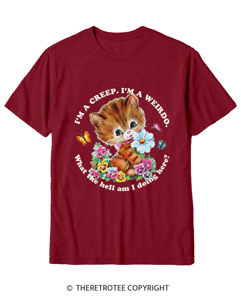TheRetroTee I'm a Creep 1990s Cotton T-Shirt