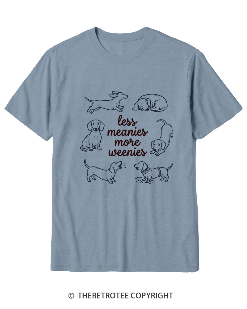 TheRetroTee Less Meanies More Weenies 1980s Cotton T-Shirt