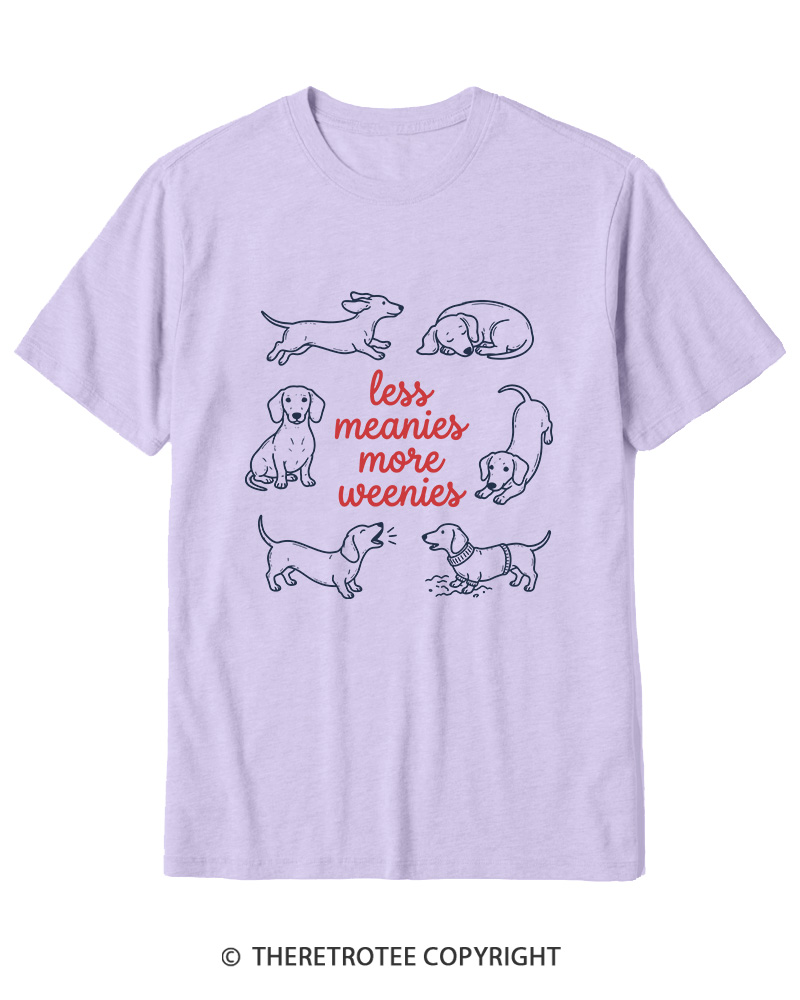 TheRetroTee Less Meanies More Weenies 1980s Cotton T-Shirt