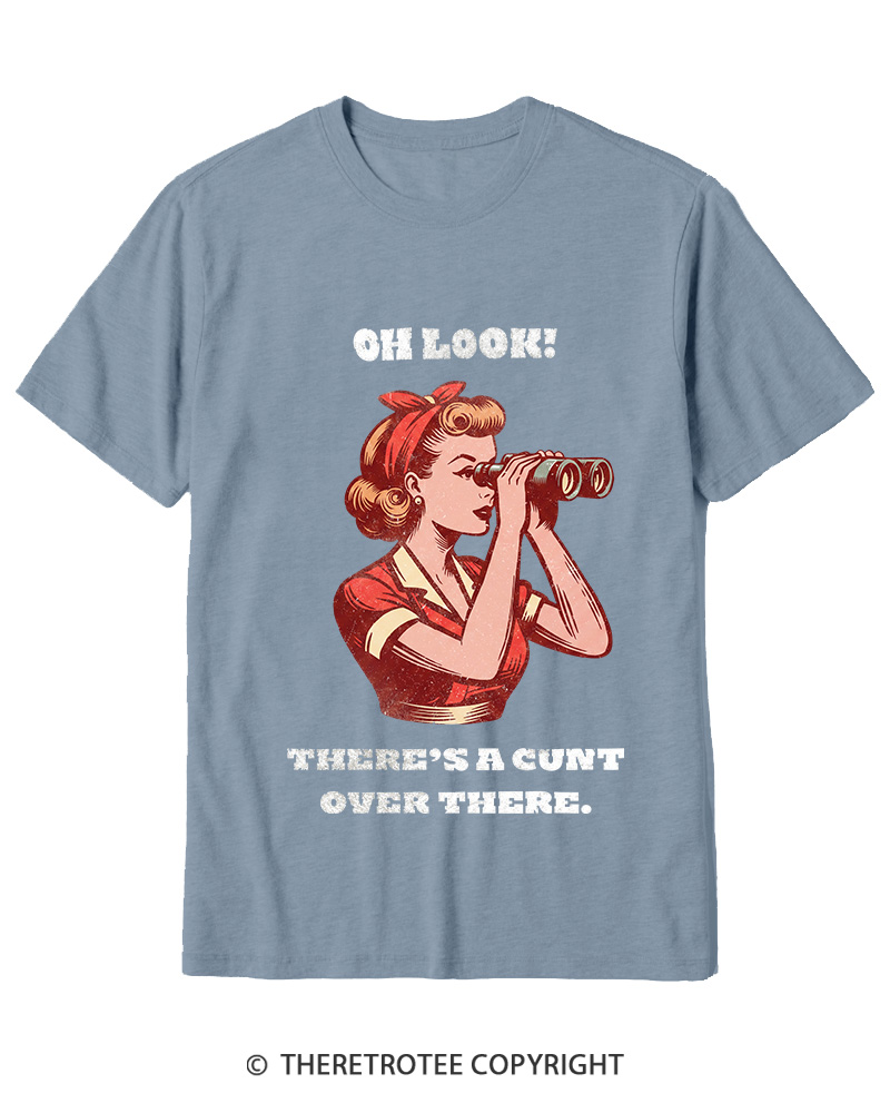 TheRetroTee There's A Cunt Over There 1950s Cotton T-Shirt