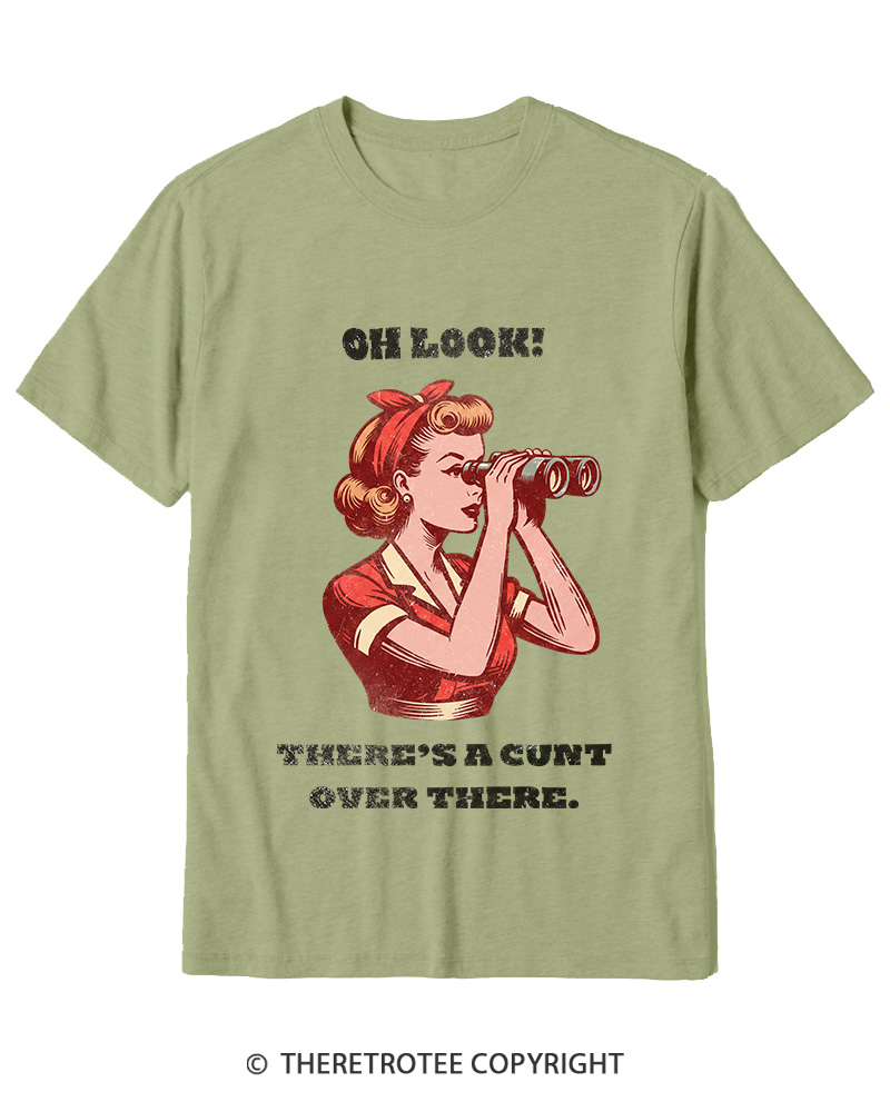 TheRetroTee There's A Cunt Over There 1950s Cotton T-Shirt