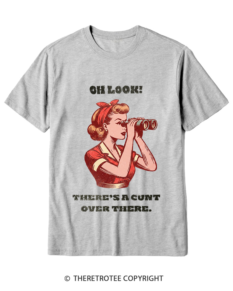 TheRetroTee There's A Cunt Over There 1950s Cotton T-Shirt