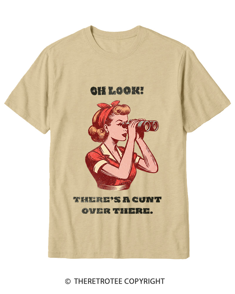 TheRetroTee There's A Cunt Over There 1950s Cotton T-Shirt