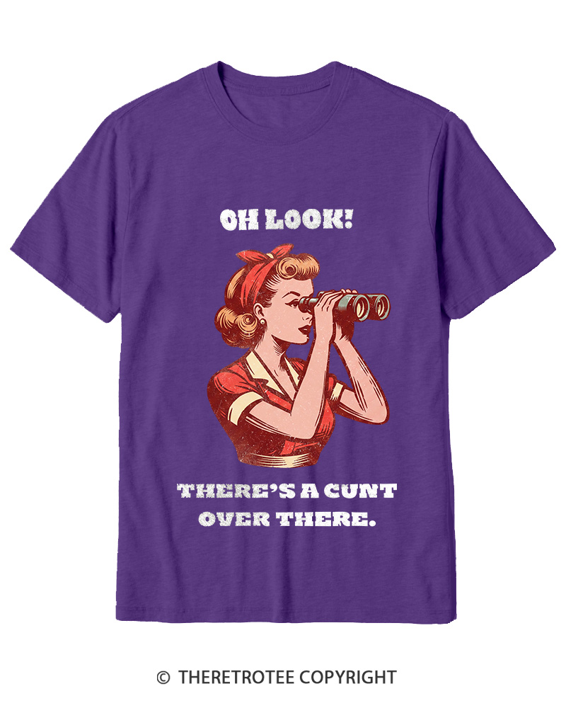 TheRetroTee There's A Cunt Over There 1950s Cotton T-Shirt