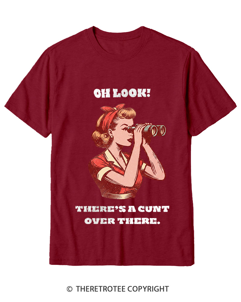 TheRetroTee There's A Cunt Over There 1950s Cotton T-Shirt