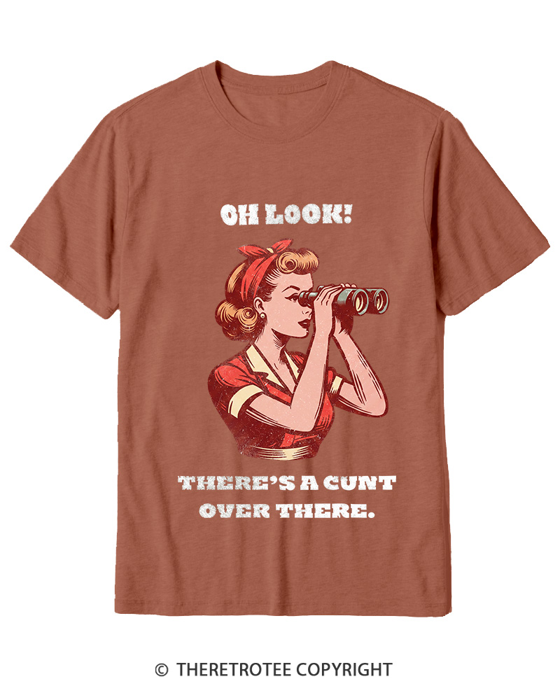 TheRetroTee There's A Cunt Over There 1950s Cotton T-Shirt