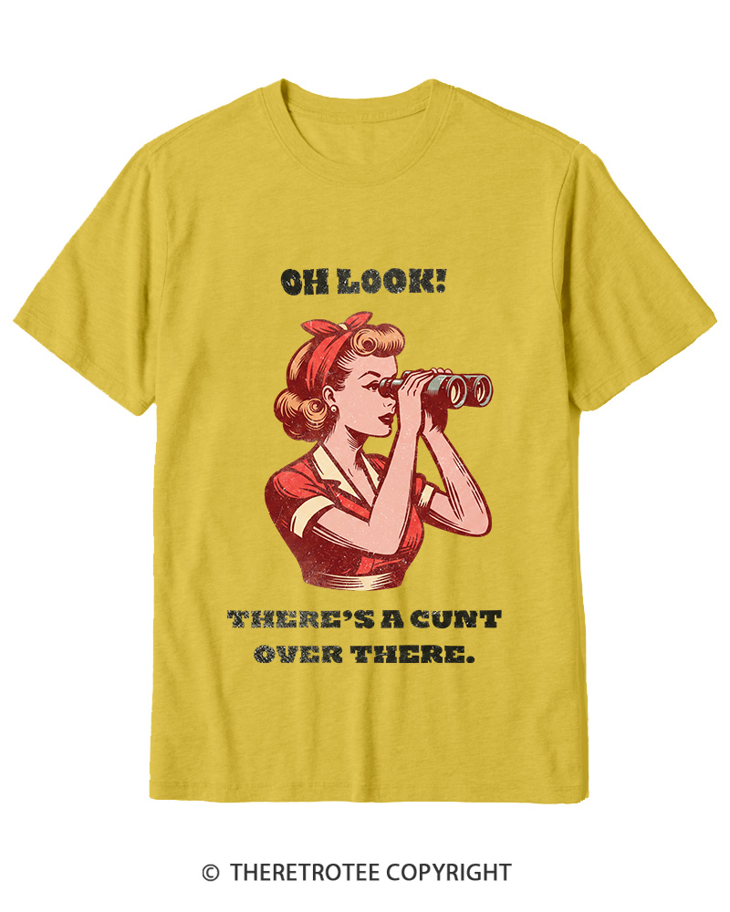 TheRetroTee There's A Cunt Over There 1950s Cotton T-Shirt