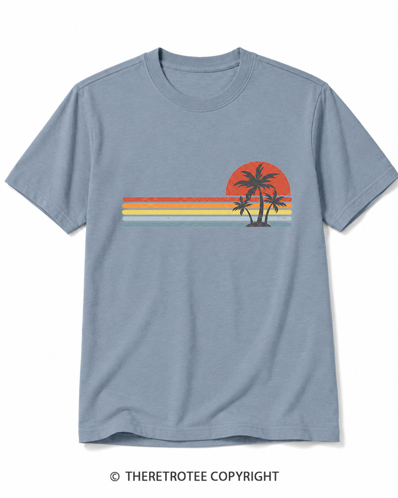 TheRetroTee Tropical Island 1980s Cotton T-Shirt