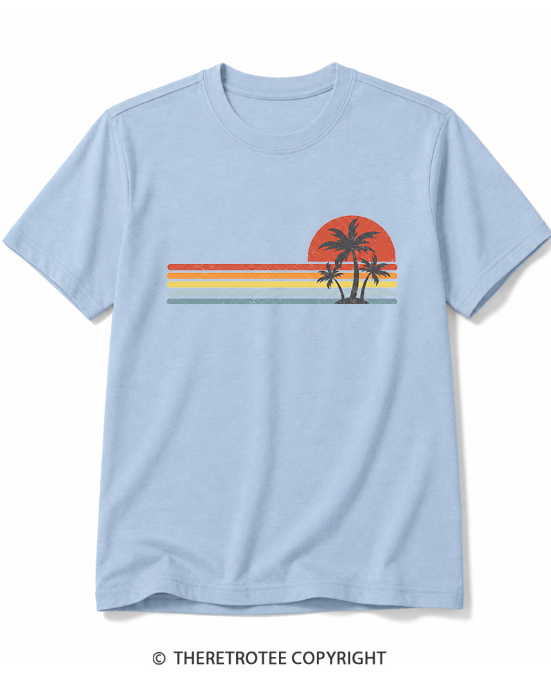 TheRetroTee Tropical Island 1980s Cotton T-Shirt