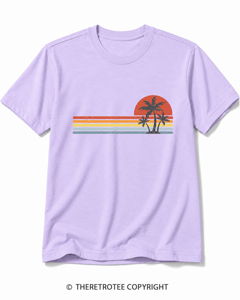 TheRetroTee Tropical Island 1980s Cotton T-Shirt