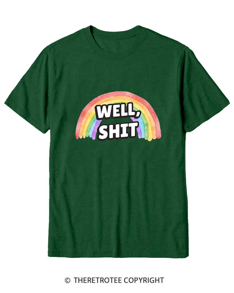 TheRetroTee Well Sht Snarky Sarcastic 1970s Cotton T-Shirt