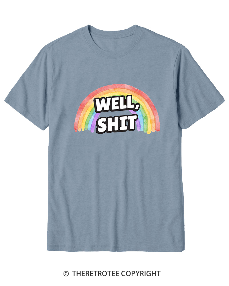 TheRetroTee Well Sht Snarky Sarcastic 1970s Cotton T-Shirt
