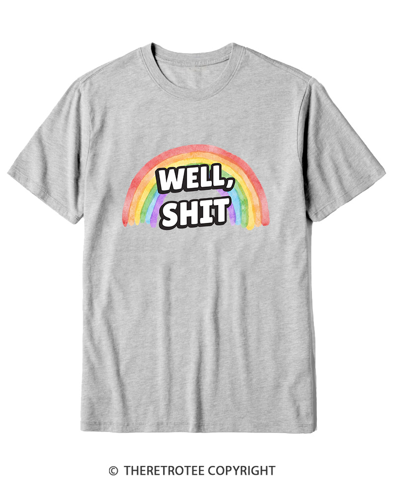 TheRetroTee Well Sht Snarky Sarcastic 1970s Cotton T-Shirt