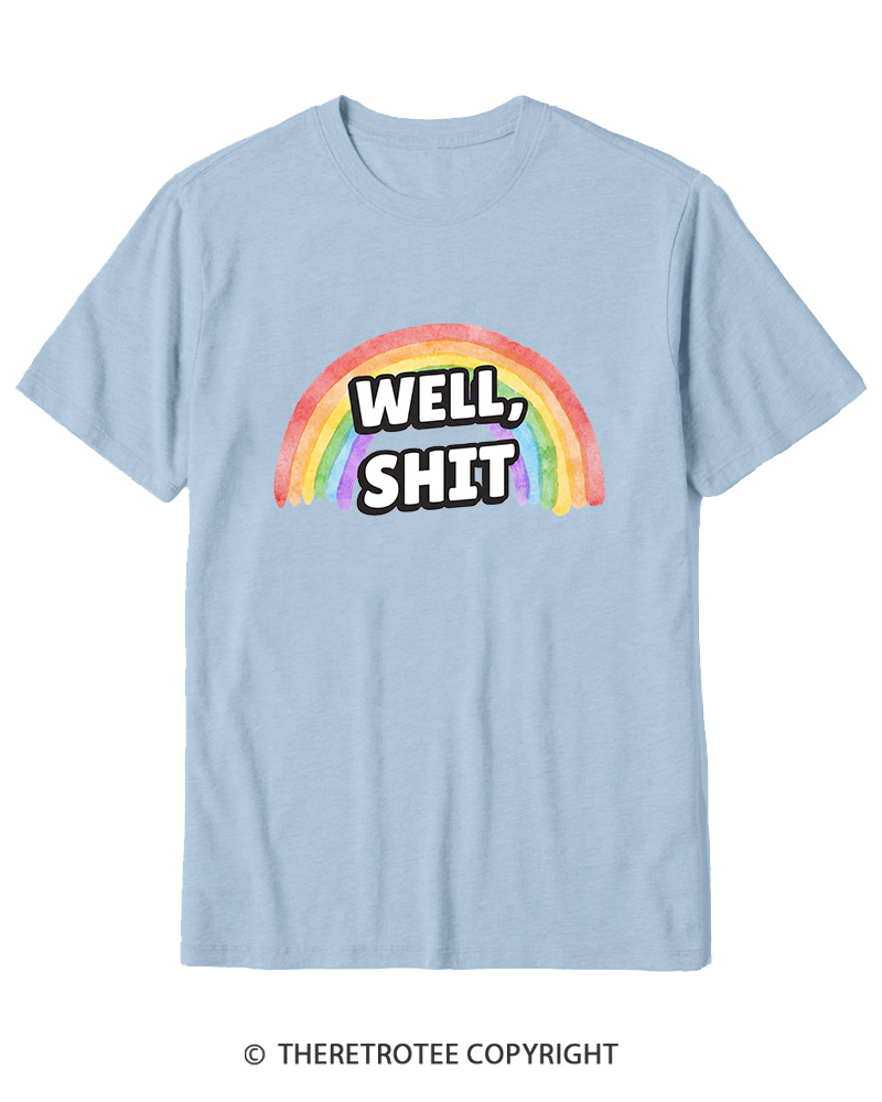 TheRetroTee Well Sht Snarky Sarcastic 1970s Cotton T-Shirt