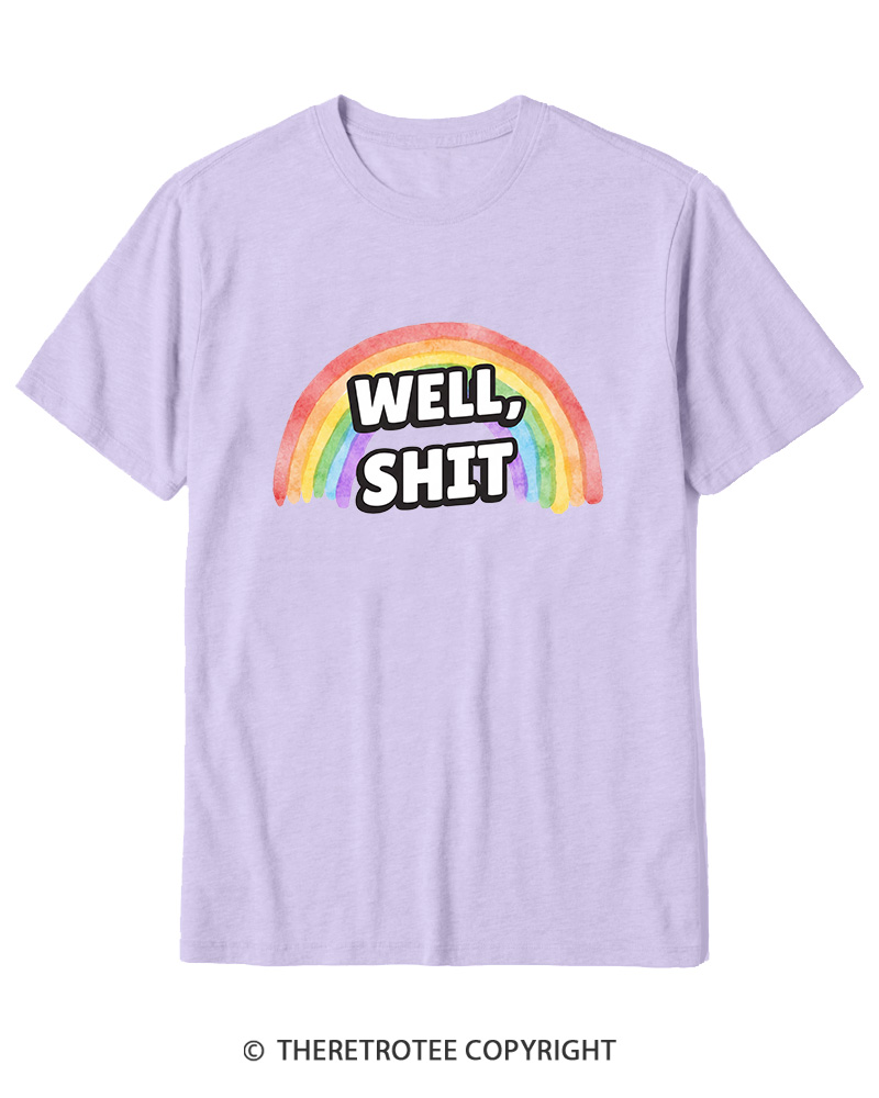 TheRetroTee Well Sht Snarky Sarcastic 1970s Cotton T-Shirt