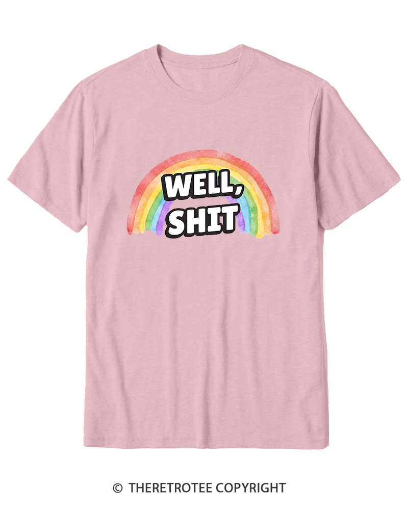TheRetroTee Well Sht Snarky Sarcastic 1970s Cotton T-Shirt