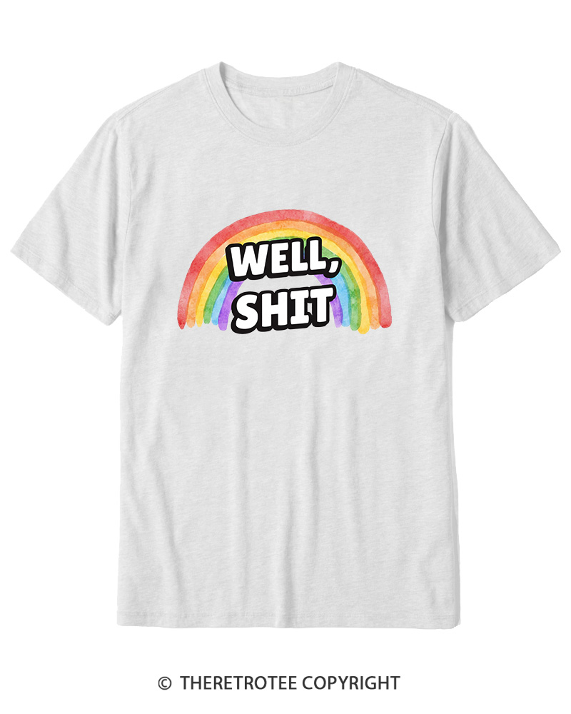 TheRetroTee Well Sht Snarky Sarcastic 1970s Cotton T-Shirt