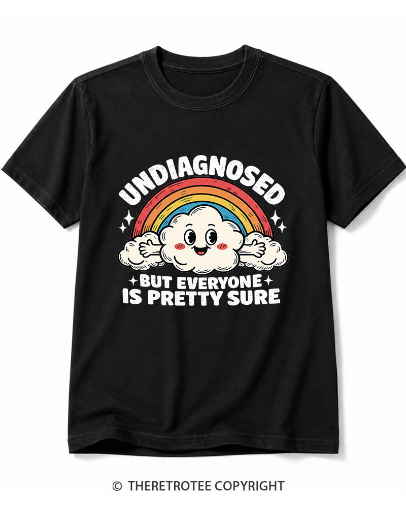 TheRetroTee Undiagnosed But Everyone Is Pretty Sure 1970s Cotton T-Shirt