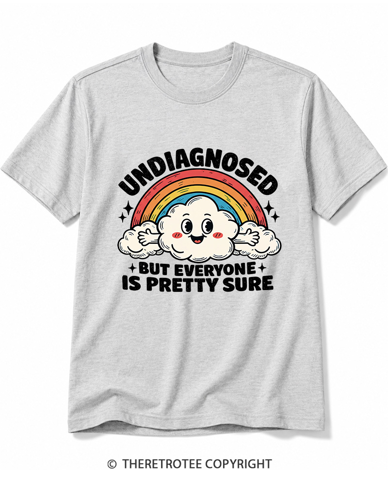 TheRetroTee Undiagnosed But Everyone Is Pretty Sure 1970s Cotton T-Shirt