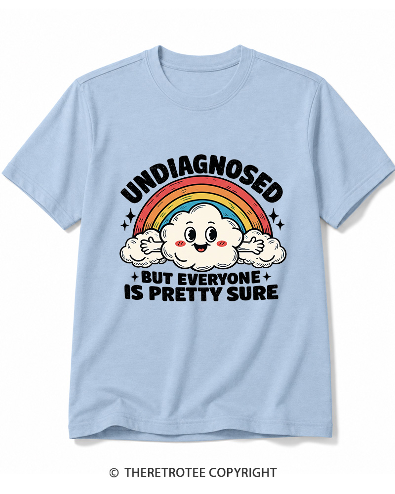 TheRetroTee Undiagnosed But Everyone Is Pretty Sure 1970s Cotton T-Shirt