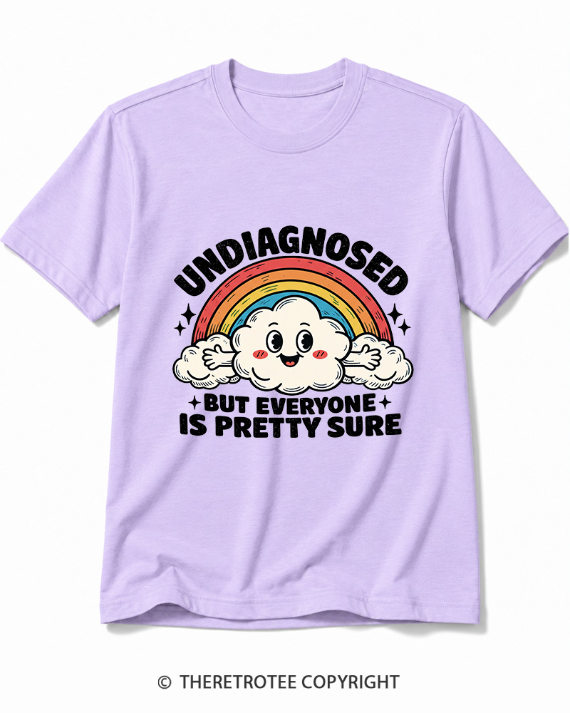 TheRetroTee Undiagnosed But Everyone Is Pretty Sure 1970s Cotton T-Shirt
