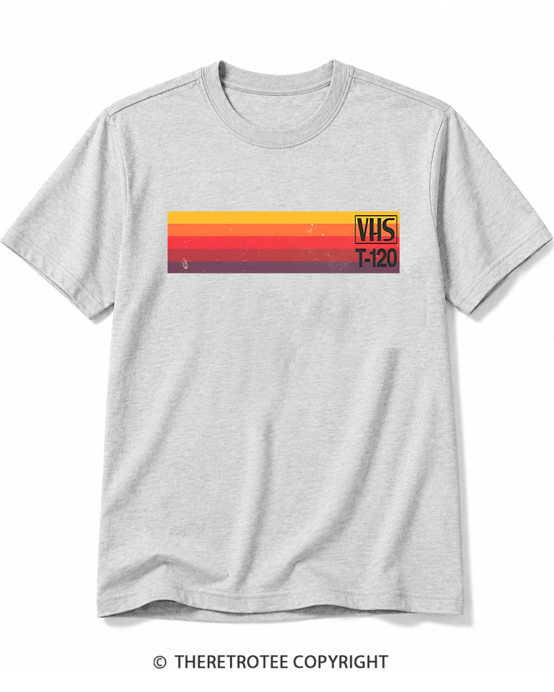TheRetroTee Vintage VHS Nostalgia Graphic 1980s Cotton T-Shirt