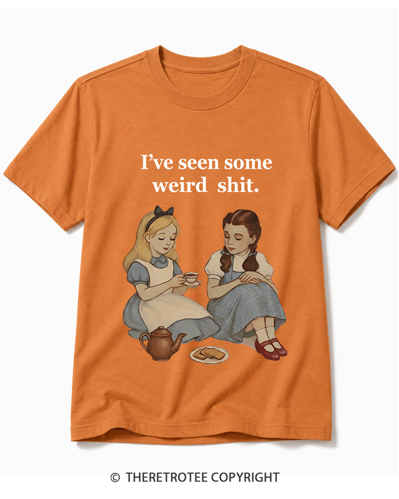 TheRetroTee Weird Stuff 1990s Girl Cotton T-Shirt