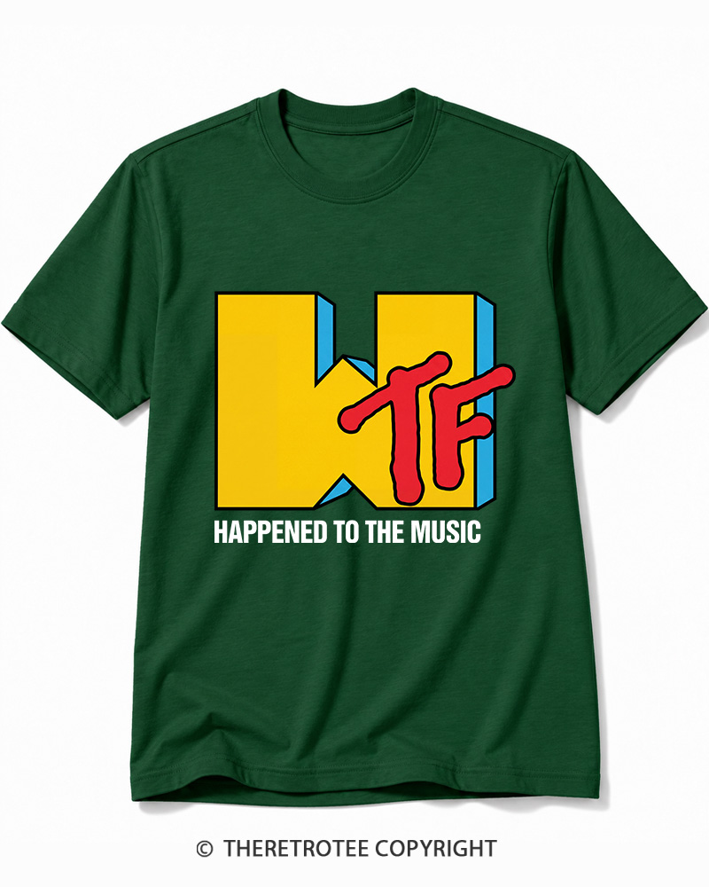 TheRetroTee WTF Happened To Music 1980s Cotton T-Shirt