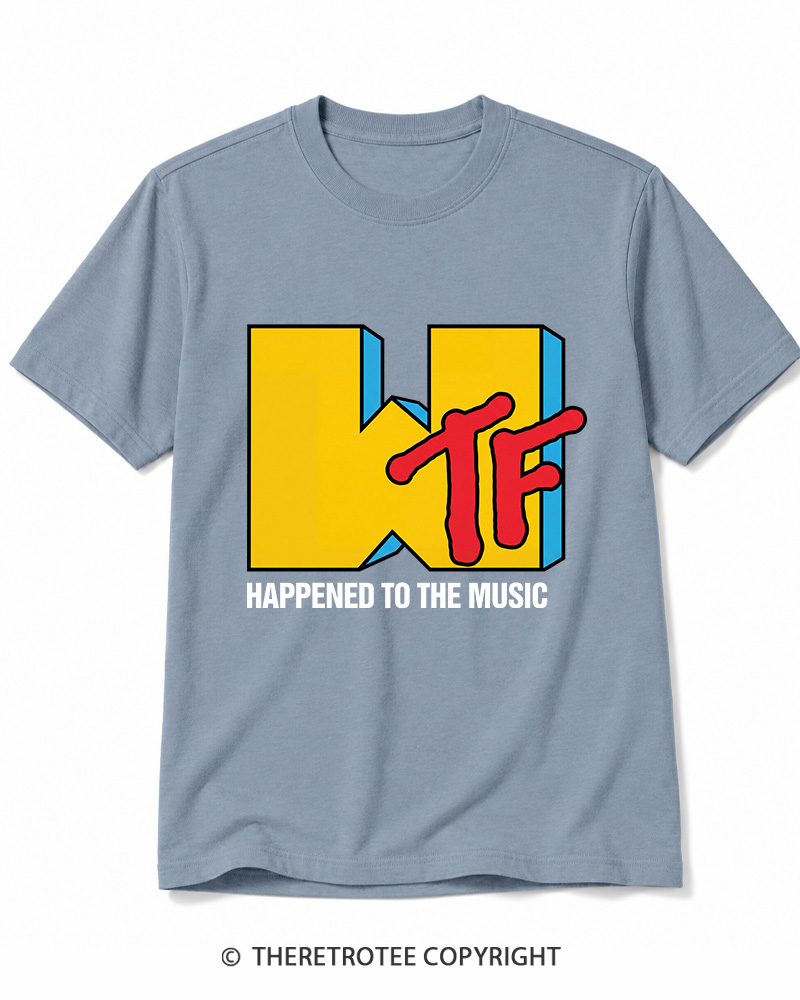 TheRetroTee WTF Happened To Music 1980s Cotton T-Shirt