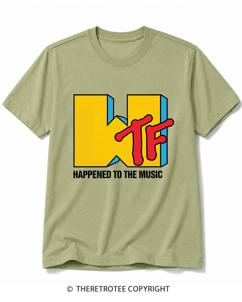TheRetroTee WTF Happened To Music 1980s Cotton T-Shirt